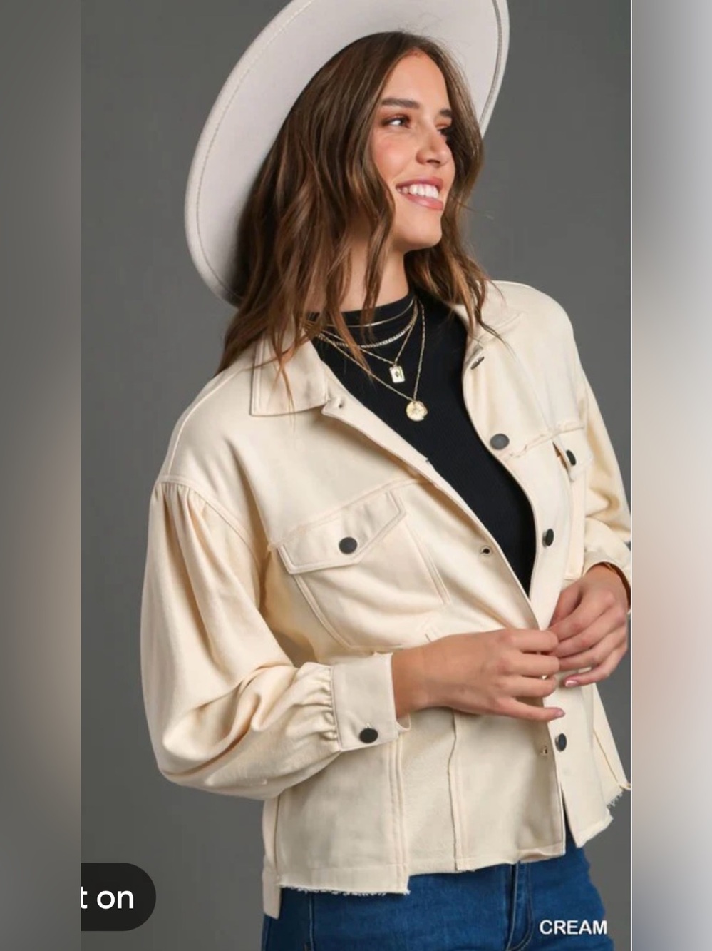 ⭐️NWT Umgee Raw Hem Jacket⭐️